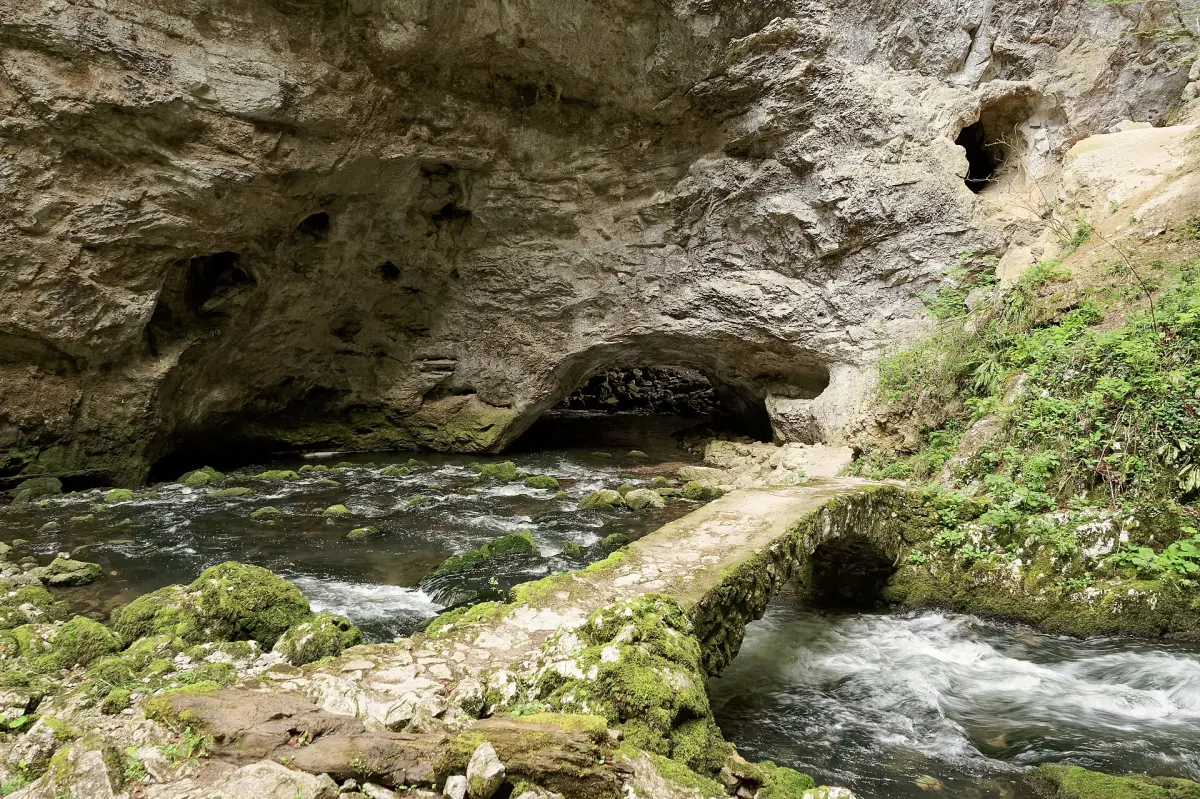 footbridge over the Rak, Rak Škocjan
